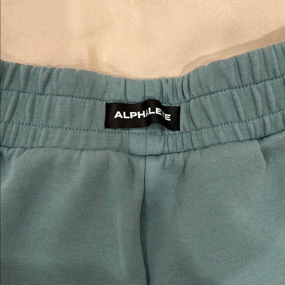 Alphalete Light Aqua Blue Casual High-Rise Shorts (M) - Picture 4 of 6